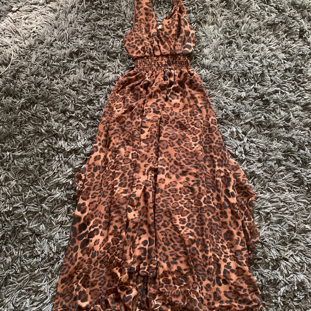 Cheetah Print Maxi Dress